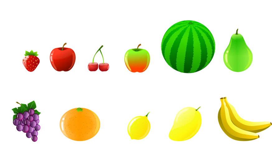 a bunch of different fruits on a black background, a screenshot, by Josetsu, computer art, made in paint tool sai2, spritesheet, you can see in the picture, animation still