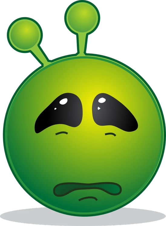 a green alien with a sad face, deviantart, inafune design, voodoo”, clipart, very sad emotion