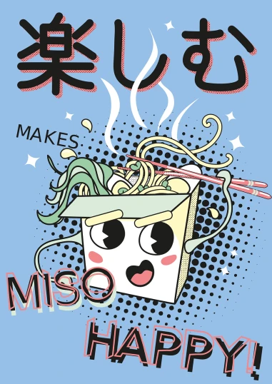 a picture of a bowl of noodles with chopsticks, an anime drawing, inspired by Takehisa Yumeji, mingei, poster illustration, mascot illustration, campau mike style, (mist)
