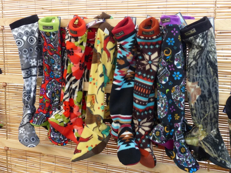 a bunch of ties hanging on a wall, by Echo Chernik, toyism, knee high socks, !!highly detailed, hoofs, cozy