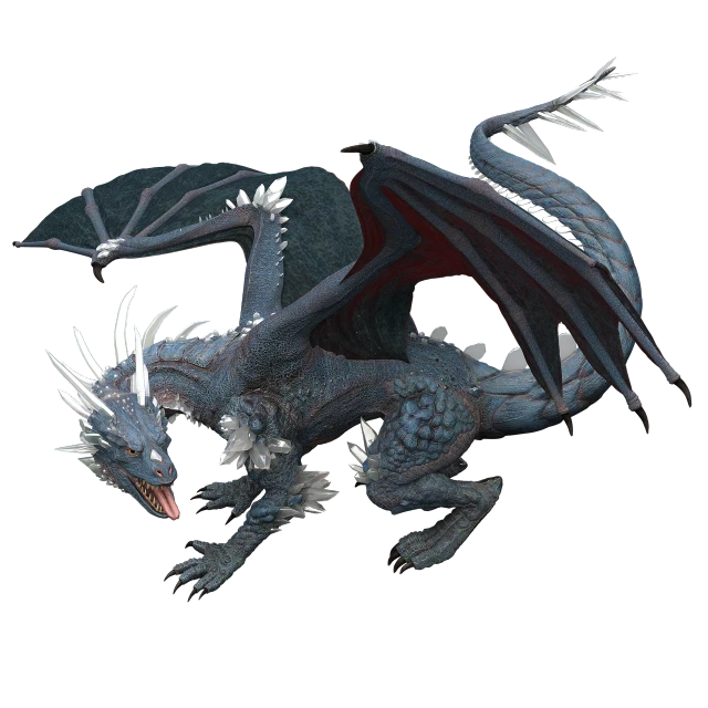 a close up of a dragon on a black background, concept art, hurufiyya, blue realistic 3 d render, avatar image, detailed image, blue and black scheme