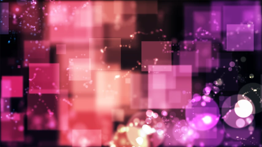 a bunch of pink and purple squares on a black background, inspired by Henri-Edmond Cross, digital art, bokeh photo