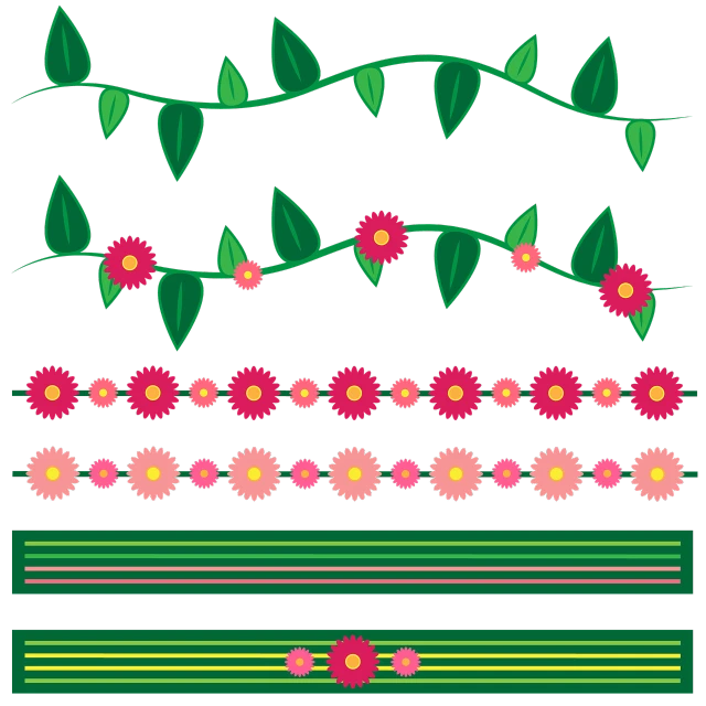 a bunch of flowers and leaves on a black background, a digital rendering, inspired by Masamitsu Ōta, naive art, art deco borders, 3 are spring, raspberry, happy!!!