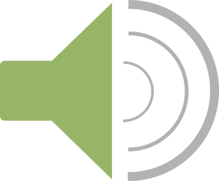a green arrow with sound waves coming out of it, reddit, mingei, front left speaker, discogs, single horn, untextured