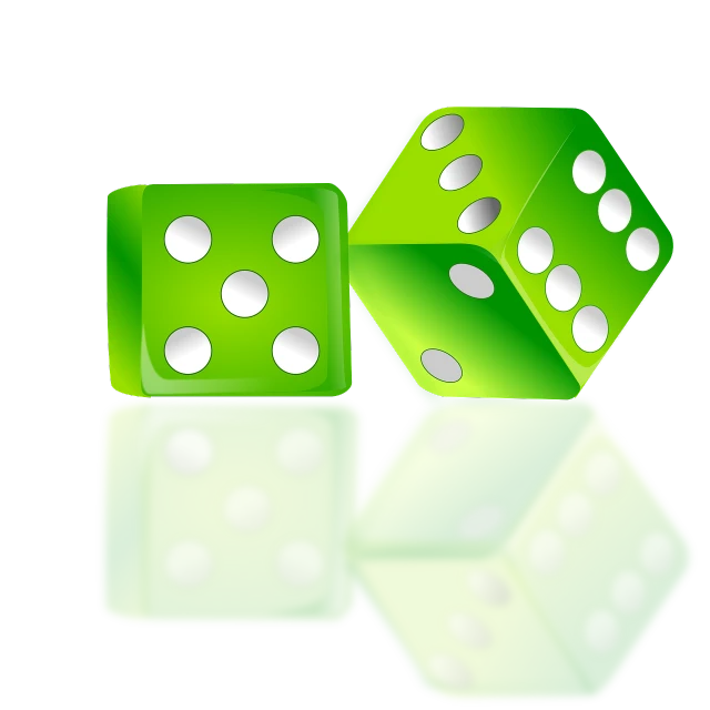 three green dices stacked on top of each other, a screenshot, by Aleksander Gierymski, deviantart, vector”, by :5 sexy: 7, 2 5 6 x 2 5 6 pixels, numerology