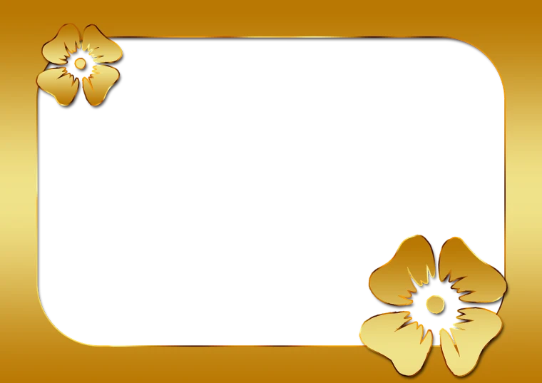 a gold frame with a flower on it, an illustration of, inspired by Masamitsu Ōta, flickr, backround dark, golden smooth material, poppy, widescreen