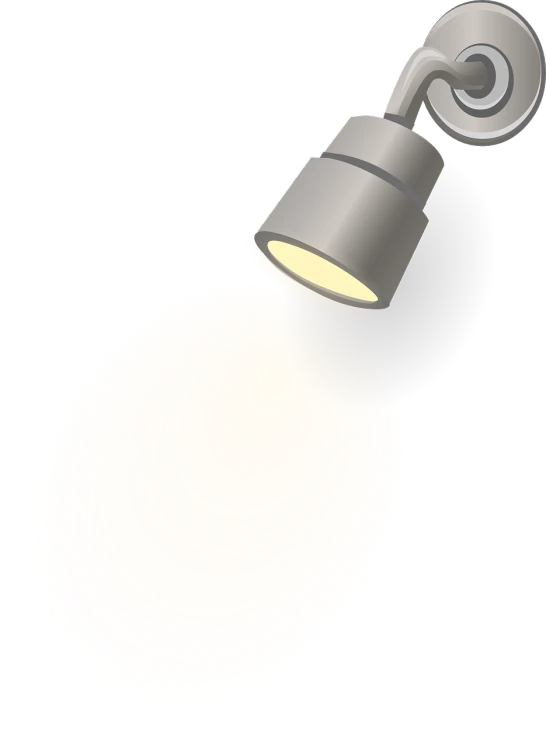 a close up of a light on a wall, a raytraced image, pixabay, moon light fish eye illustrator, yellowish light, top down spotlight lighting, clipart