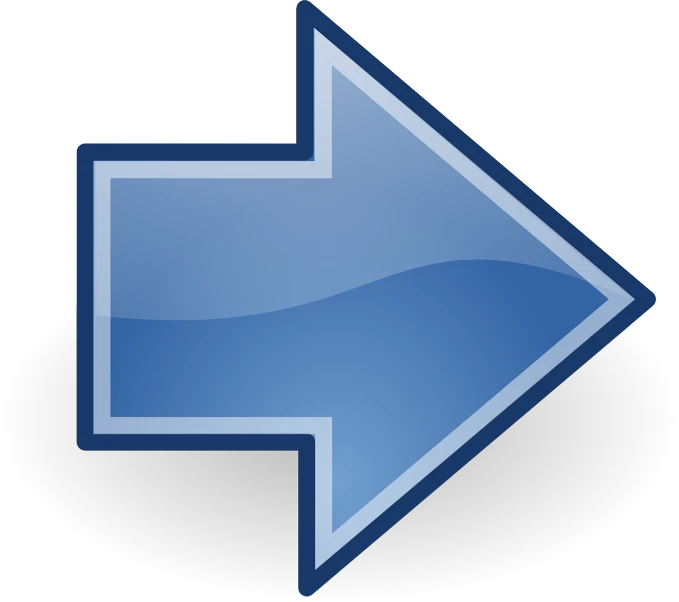 a blue arrow pointing to the right, by Matt Cavotta, computer art, 2d icon, navy, return of the many to the one, hziulquoigmnzhah