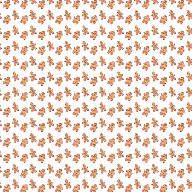 a pattern of small teddy bears on a white background, a digital rendering, inspired by Katsushika Ōi, generative art, orange flowers, cutie mark, wallpaper”, depicting a flower