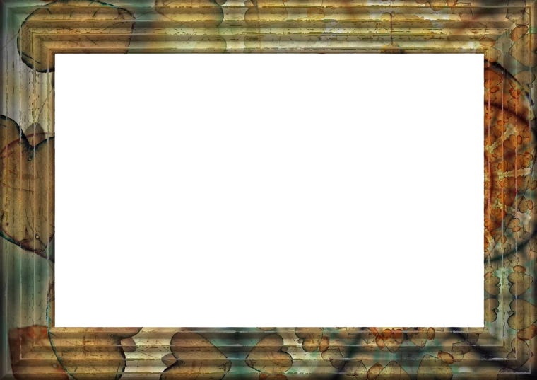 a close up of a picture frame on a wall, by Joseph Raphael, deviantart, video art, a screenshot of a rusty, black backround. inkscape, cinemascope panorama, teals