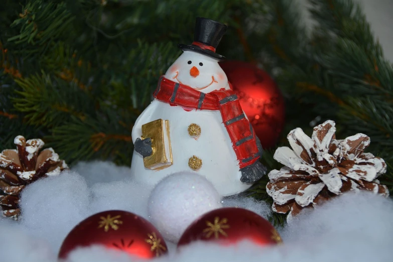 a snowman sitting on top of a pile of snow, a picture, figuration libre, christmas tree, round red m & m figure, product introduction photo, - h 1 0 2 4