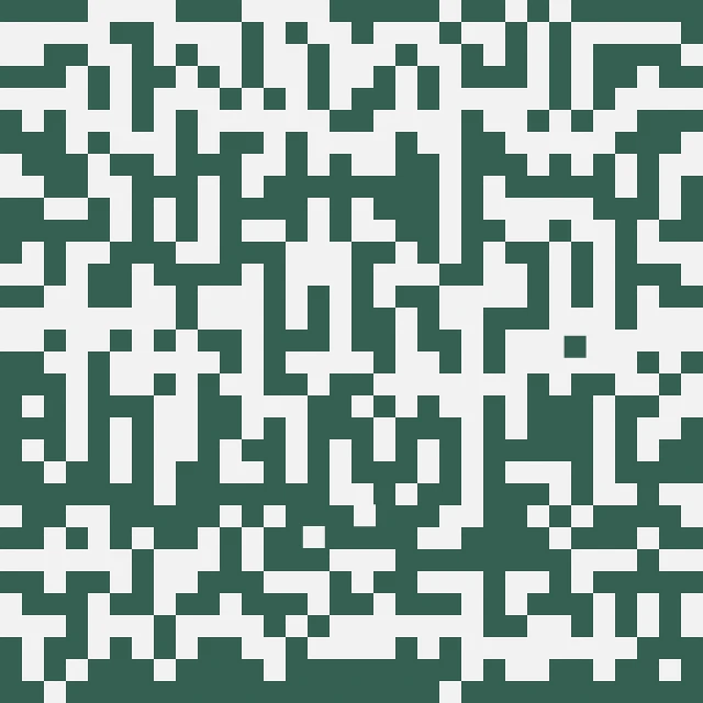 a close up of a green and white checkered pattern, pixel art, inspired by Anni Albers, generative art, a landscape of hedge maze, ( ( dark green, barcode, image dataset