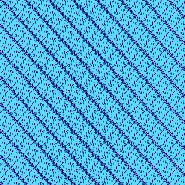 a blue background with a diagonal pattern, trending on pixabay, optical illusion, two blue braids, micro detail 4k, stereogram, medical stitches vaporwave