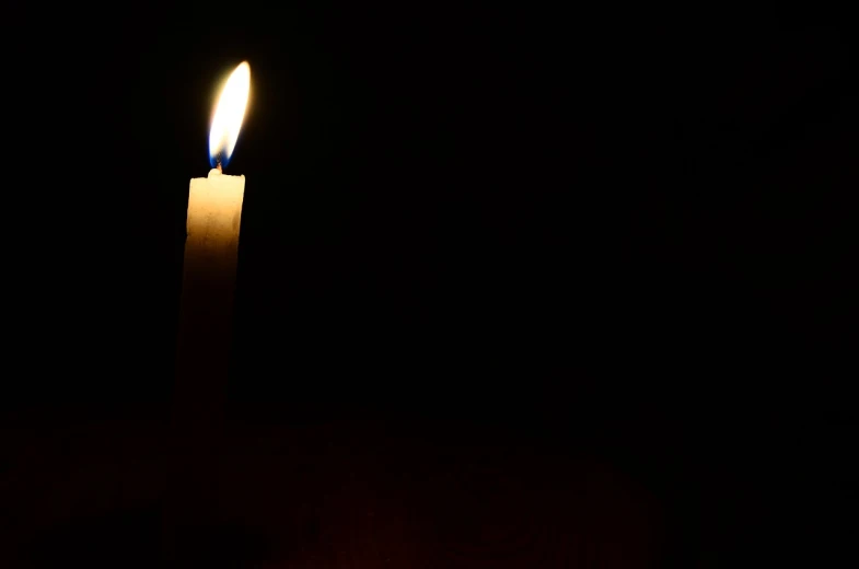 a single candle is lit in the dark, a picture, harsh flash photo at night, more darkness on the bottom, 4k post, dark!