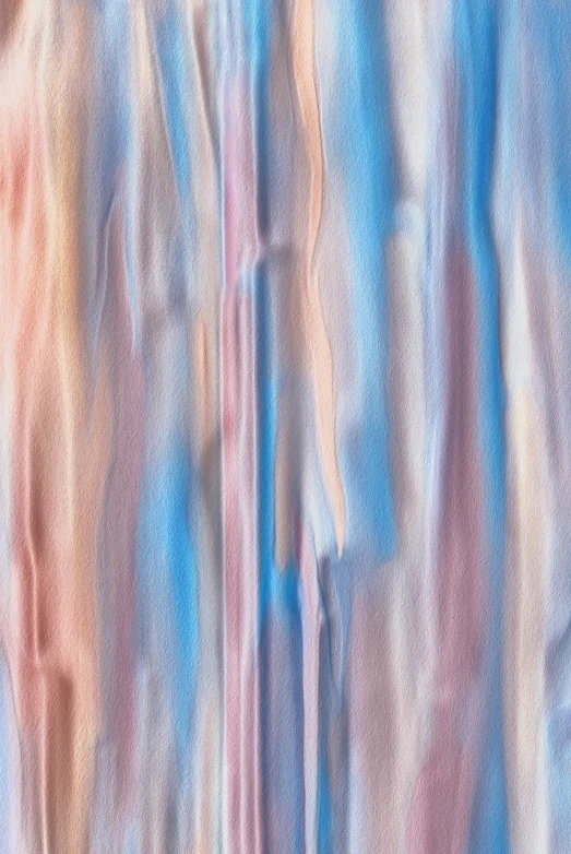 a close up of a painting with a blurry background, a digital painting, inspired by Morris Louis Bernstein, trending on shutterstock, lyrical abstraction, pastel blues and pinks, blurred and dreamy illustration, diaphanous iridescent cloth, plastic texture