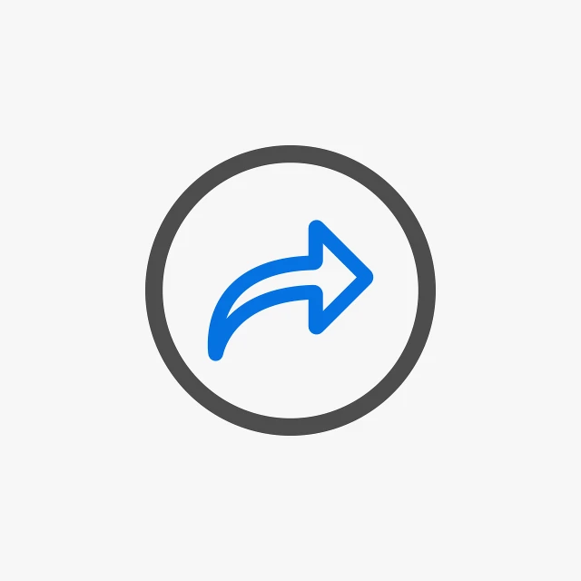 a blue arrow in a circle on a white background, by Shigeru Aoki, dating app icon, reuniting, right side key light, curve