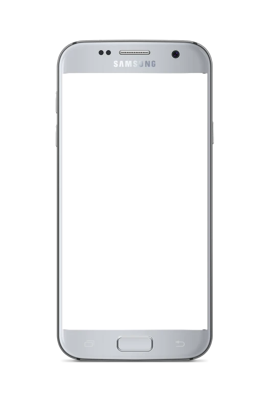 a close up of a cell phone on a black background, a computer rendering, white frame border, android phones, clear hd image, silver background