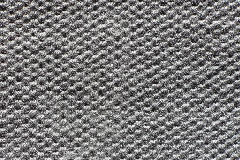 a close up of a black and white carpet, a stipple, by Peter de Sève, high resolution texture, fiberglass, condensation, felt!!! texture