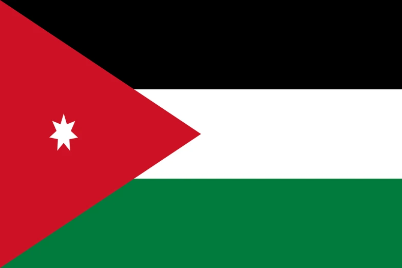 a picture of the flag of jordan, inspired by João Artur da Silva, hurufiyya, rating: general, biedermeier, a wide shot, edited