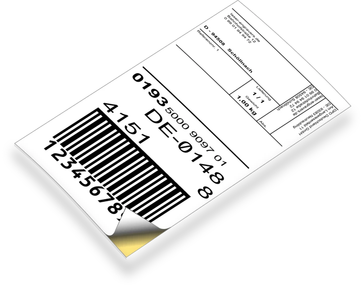 a close up of a piece of paper with a barcode on it, a digital rendering, pixabay, digital art, in suitcase, product label, plane illustration, black on white background