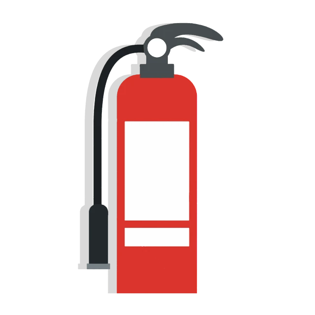 a fire extinguisor on a black background, a diagram, by Jens Søndergaard, pixabay, flat colour, isolated on white background, 💣 💥, instagram story