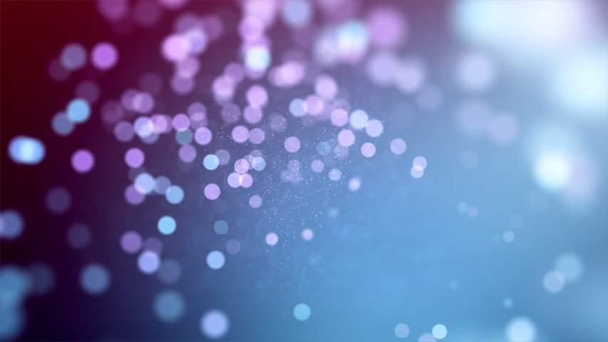 a blurry photo of a blue and pink background, shutterstock, purple sparkles, 3d with depth of field, bokeh photo