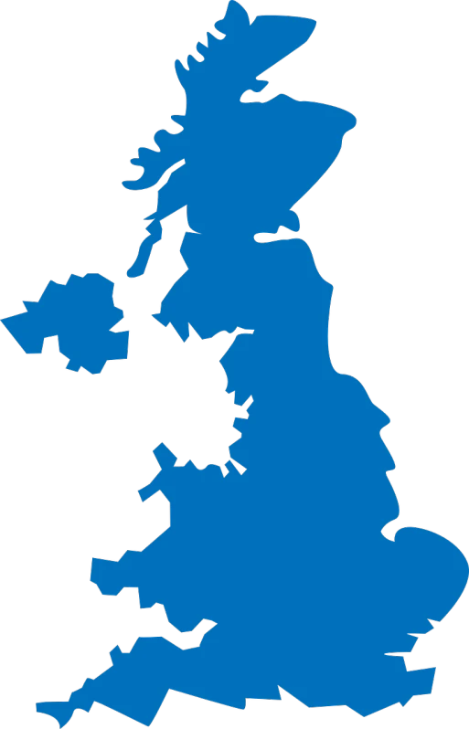 a blue map of the uk, by Joseph Henderson, profile picture, muppet, steam workshop maps, logo without text