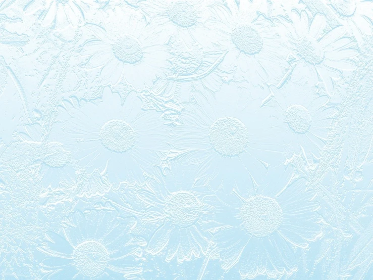 a close up of a frost covered window, a digital rendering, inspired by Arthur Burdett Frost, sunflower background, light blue pastel background, engraved texture, high res