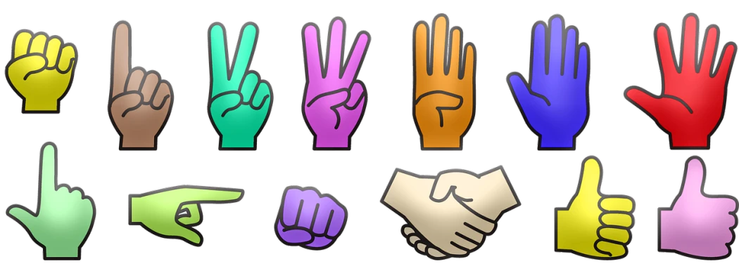 a bunch of different colored hands on a black background, by Andrei Kolkoutine, symbolism, cel shaded, pictographs, fist training, banner