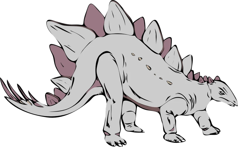 a drawing of a dinosaur on a black background, an illustration of, by Tom Carapic, pixabay, vector shaded anime, crawling on the ground, gengar, oversized_hindquarters