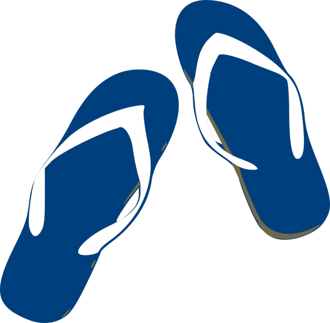 a pair of blue flip flop flop flop flop flop flop flop flop flop flop flop flop flop, an illustration of, pixabay, sōsaku hanga, dark blue and black, blue! and white colors, on black background, high soles