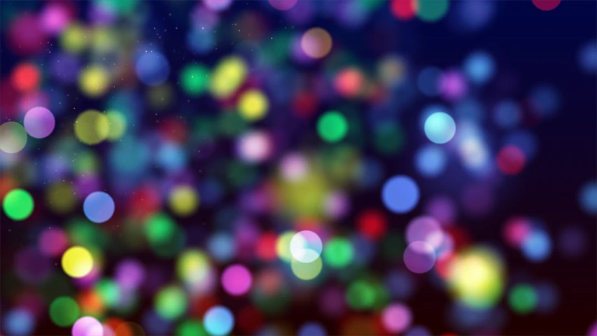 a bunch of lights that are in the air, a picture, by Aleksander Gierymski, shutterstock, digital art, colorful dots, blurred and dreamy illustration, colorful dark vector, soft lighting gradient. no text