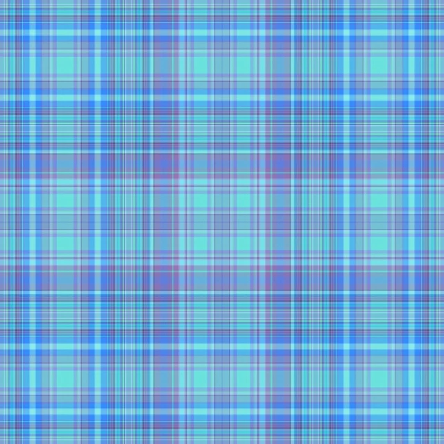 a blue and green plaid fabric, a digital rendering, inspired by Peter Alexander Hay, trending on pixabay, fine art, blue purple aqua colors, 2 0 5 6 x 2 0 5 6, blue colored traditional wear, turqouise