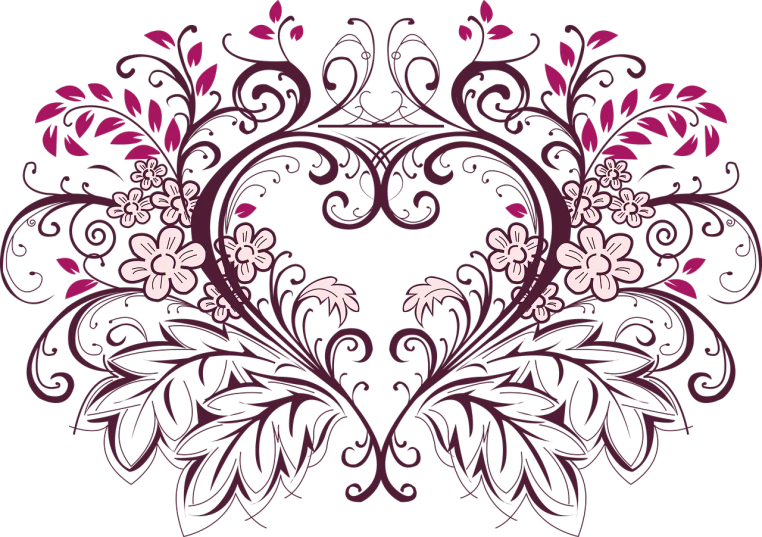 a floral design on a black background, vector art, by Lennie Lee, deviantart, art nouveau, brown and magenta color scheme, shirt design, crimson - black color scheme, worms intricated