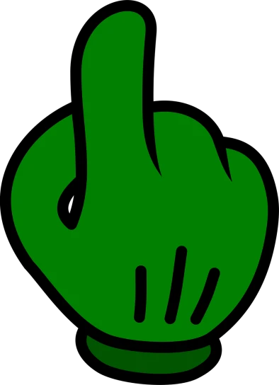 a green bowl of broccoli on a black background, inspired by Luigi Kasimir, deviantart, middle finger, pictogram, closeup of hand, day of the tentacle style