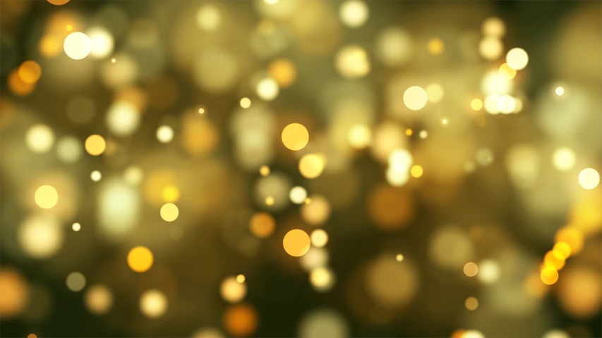 a blurry image of a bunch of lights, digital art, shutterstock, relaxed. gold background, background image, no gradients, november