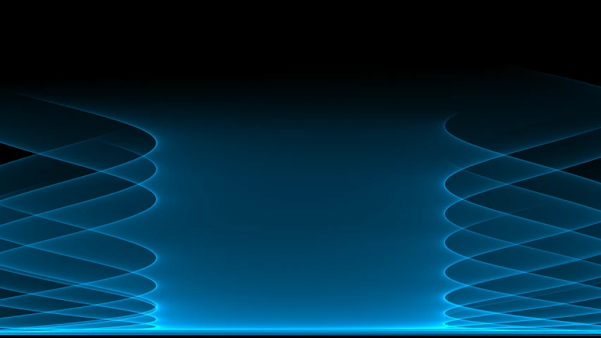 a close up of a blue light on a black background, digital art, mobile game background, sound waves, on simple background, without text
