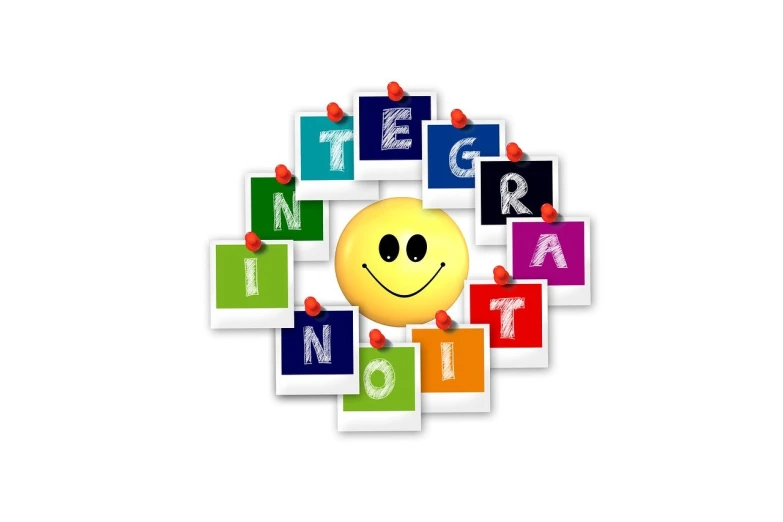a picture of a smiley face surrounded by letters, a picture, inspired by Wolfgang Letti, figuration libre, sgi iris graphics, clipart, integration, portlet photo