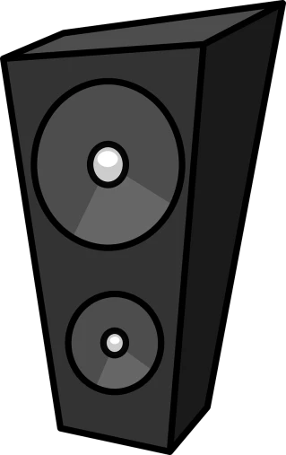 a pair of speakers on a black background, vector art, pixabay, computer art, noir animation, straps, digital art - n 9, flat vector art