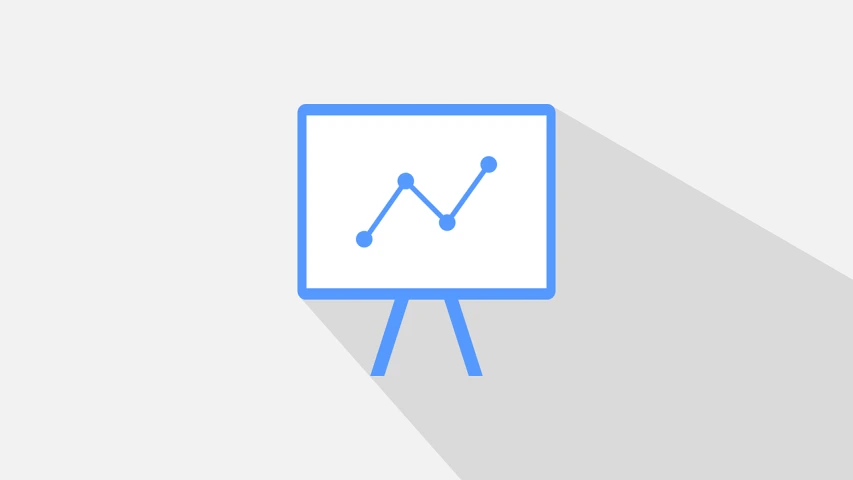 a white board with a graph on it, a diagram, visual art, flat icon, blue - print, low resolution, digital image