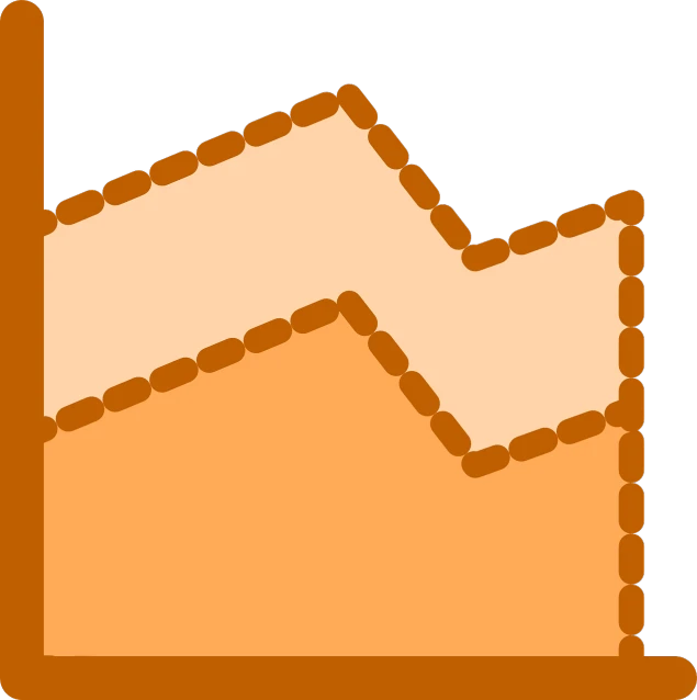 a piece of cake sitting on top of a table, pixel art, by Attila Meszlenyi, trending on pixabay, light orange values, graph signals, clipart icon, seams stitched tightly