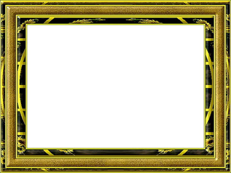 a gold frame with a black background, a picture, video art, background image, elegant yellow skin, widescreen, full frame image