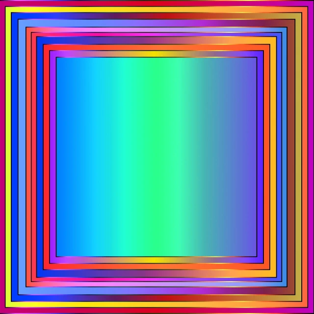 a picture of a picture of a picture of a picture of a picture of a picture of a picture of a picture of a picture of a, a raytraced image, inspired by Richard Anuszkiewicz, flickr, color field, !!! very coherent!!! vector art, square pictureframes, neon gradient, seven-dimensional