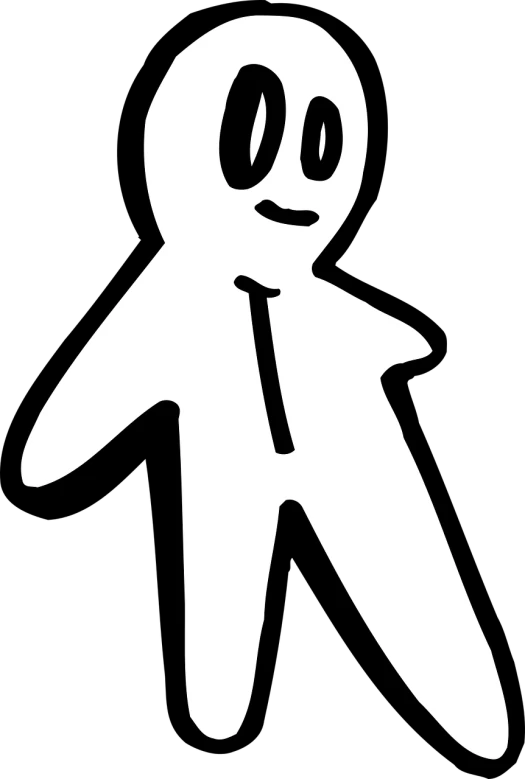 a black and white picture of a person, inspired by Michael Deforge, reddit, full body mascot, made in paint tool sai2, view(full body + zoomed out), ( ( dithered ) )