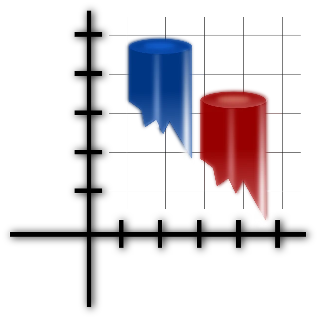 two red, white and blue vases sitting next to each other, a screenshot, inspired by Édouard Debat-Ponsan, flickr, minimalism, dripping stalagtites, game icon, dark. no text, cans