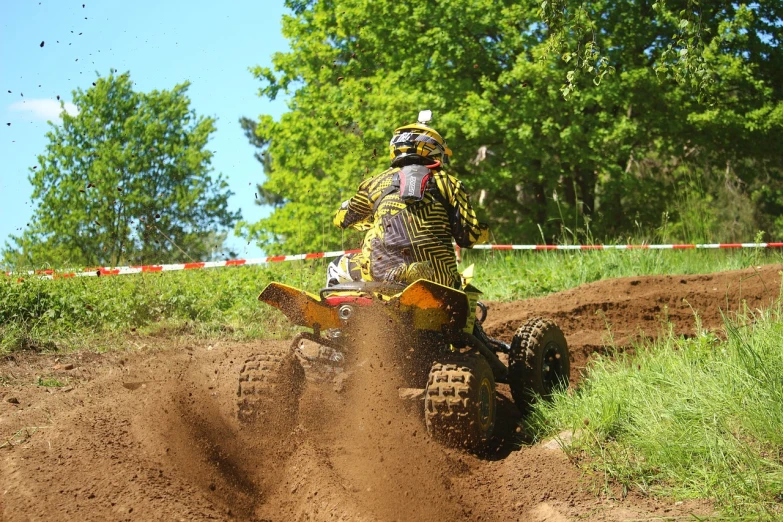 a person riding a dirt bike on a dirt track, a photo, figuration libre, buggy, view from the side”, 2 0 2 2 photo, file photo