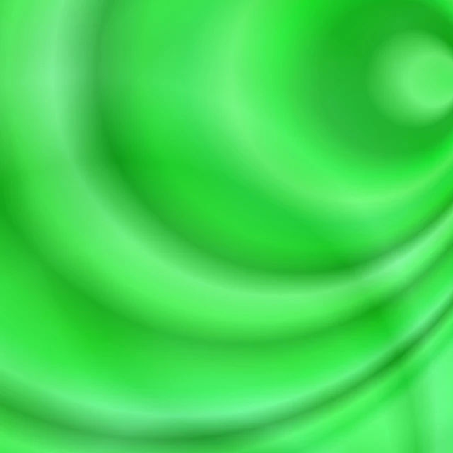 a green background with a spiral design, digital art, inspired by Art Green, smooth gradients, air brush illustration, iridiscent fabric, torus energy