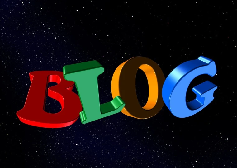 a computer generated image of the word blog, by Sam Black, trending on pixabay, happening, green blue red colors, hindi text, figurines, amber