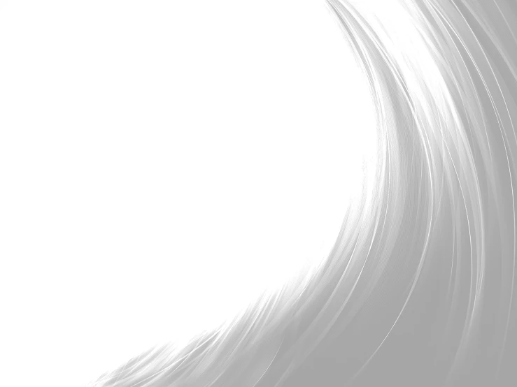 a man riding a snowboard on top of a snow covered slope, an abstract drawing, digital art, silver hair (ponytail), inside the curl of a wave, background is white and blank, uncompressed png