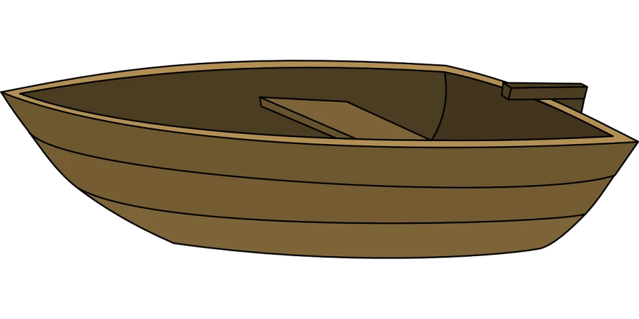 a wooden boat on a black background, inspired by Masamitsu Ōta, pixabay, mingei, cell shaded adult animation, ( brown skin ), bowl, 1 8 mm wide shot